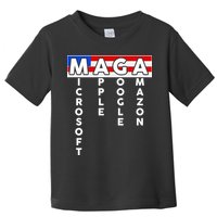 MAGA Microsoft Apple Google Amazon Toddler T-Shirt