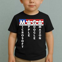 MAGA Microsoft Apple Google Amazon Toddler T-Shirt