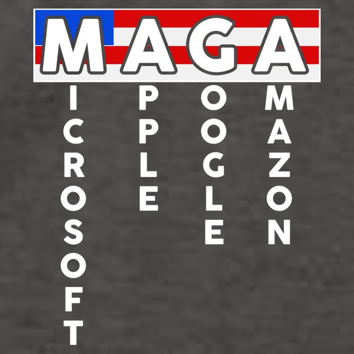 MAGA Microsoft Apple Google Amazon Vector Backpack