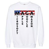 MAGA Microsoft Apple Google Amazon Garment-Dyed Sweatshirt