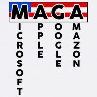 MAGA Microsoft Apple Google Amazon Garment-Dyed Sweatshirt