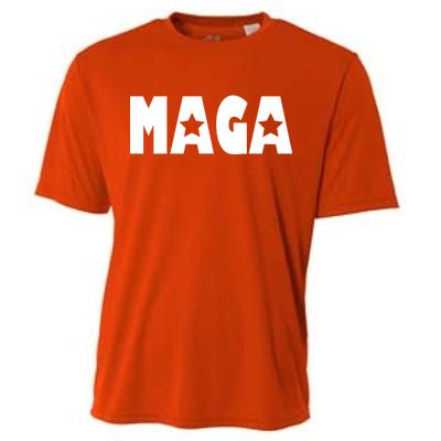 MAGA Star Logo Make America Great Again Cooling Performance Crew T-Shirt