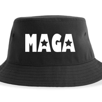 MAGA Star Logo Make America Great Again Sustainable Bucket Hat