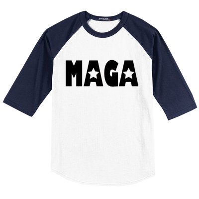 MAGA Star Logo Make America Great Again Baseball Sleeve Shirt