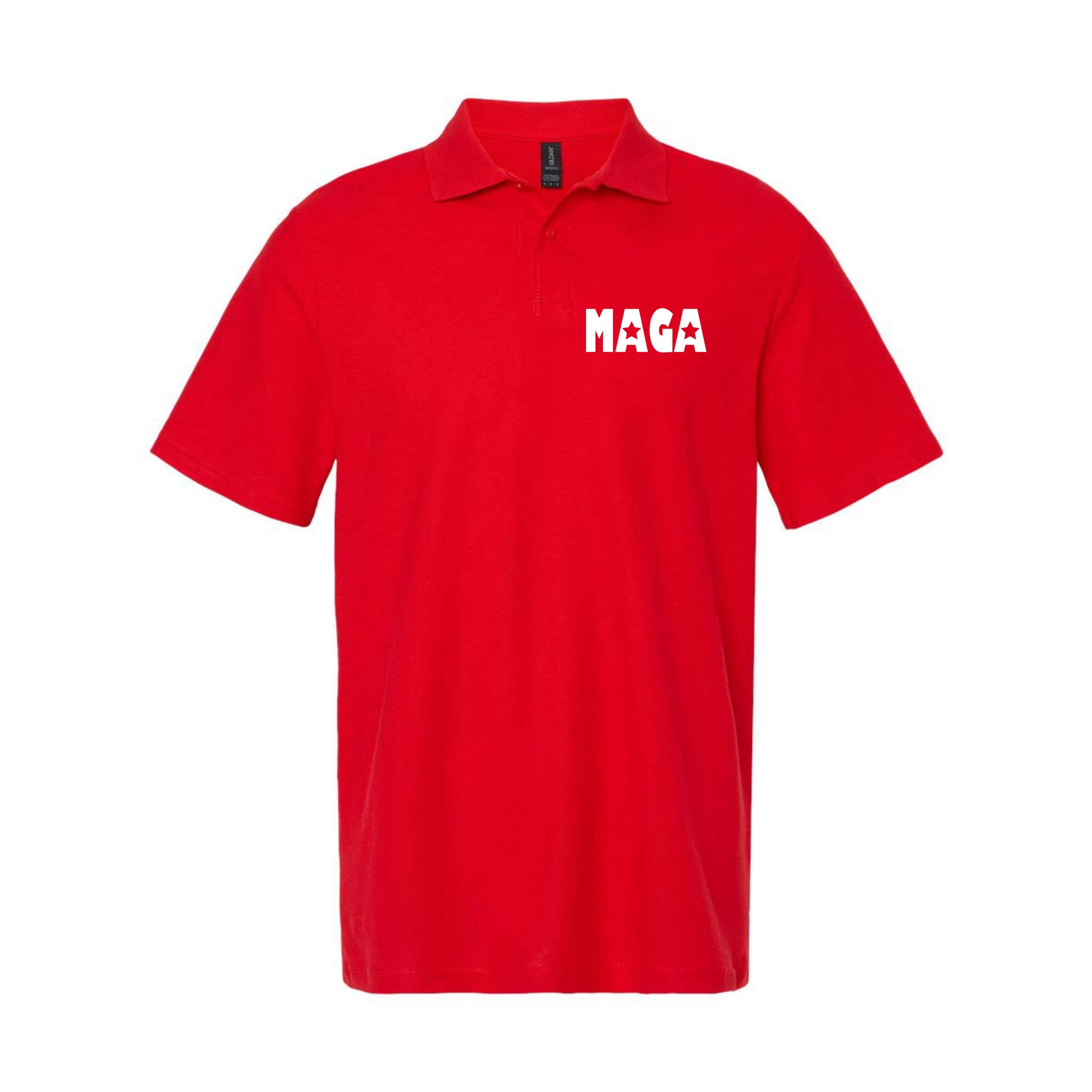MAGA Star Logo Make America Great Again Polo