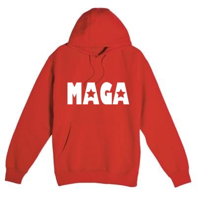 MAGA Star Logo Make America Great Again Premium Pullover Hoodie