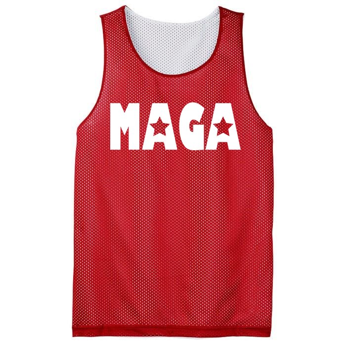 MAGA Star Logo Make America Great Again Mesh Reversible Basketball Jersey Tank