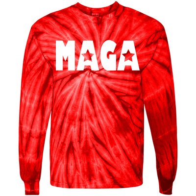 MAGA Star Logo Make America Great Again Tie-Dye Long Sleeve Shirt