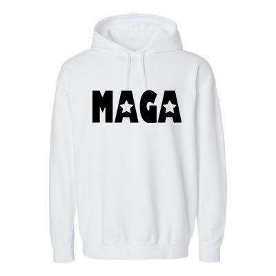 MAGA Star Logo Make America Great Again Garment-Dyed Fleece Hoodie