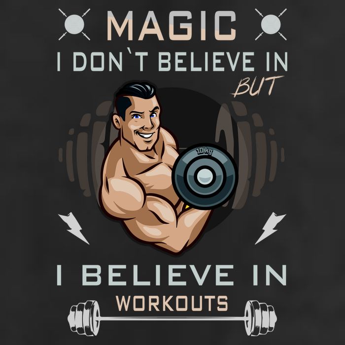 Magic I Don't Believe In But I Believe In Workouts Funny Gym Adult Drive Performance Visor
