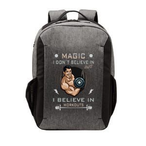 Magic I Don't Believe In But I Believe In Workouts Funny Gym Vector Backpack