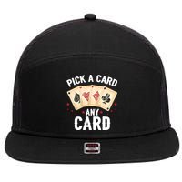 Magic Trick Pick A Card Any Card Magician 7 Panel Mesh Trucker Snapback Hat