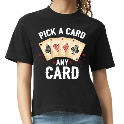Magic Trick Pick A Card Any Card Magician Comfort Colors Boxy T-Shirt