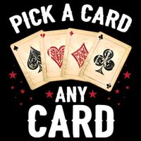 Magic Trick Pick A Card Any Card Magician Full-Length Apron With Pockets