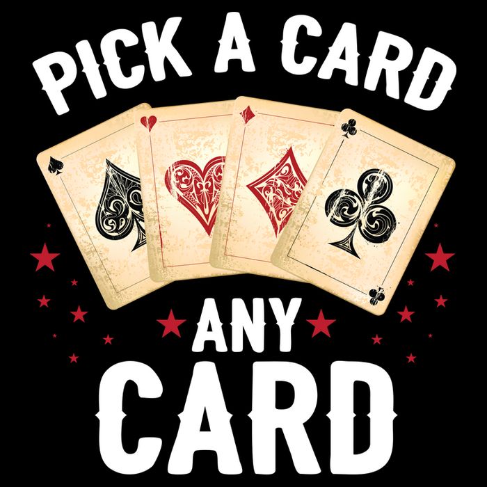 Magic Trick Pick A Card Any Card Magician Full-Length Apron With Pockets