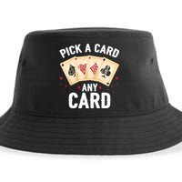Magic Trick Pick A Card Any Card Magician Sustainable Bucket Hat