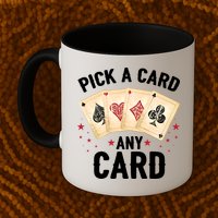 Magic Trick Pick A Card Any Card Magician Mug