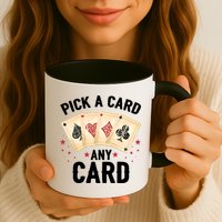 Magic Trick Pick A Card Any Card Magician Mug