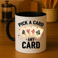 Magic Trick Pick A Card Any Card Magician Mug