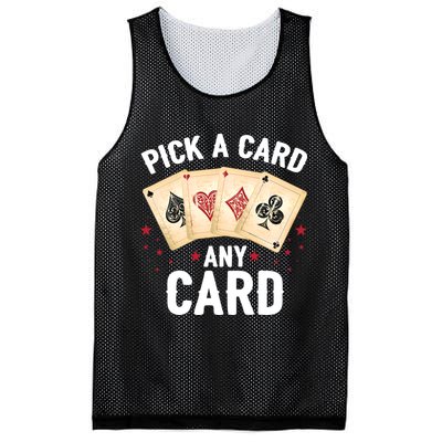 Magic Trick Pick A Card Any Card Magician Mesh Reversible Basketball Jersey Tank