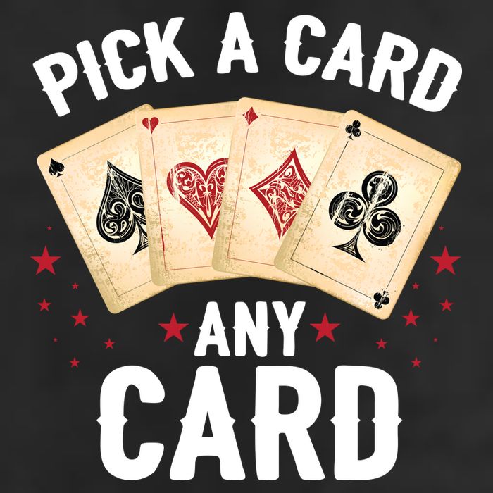 Magic Trick Pick A Card Any Card Magician Golf Towel