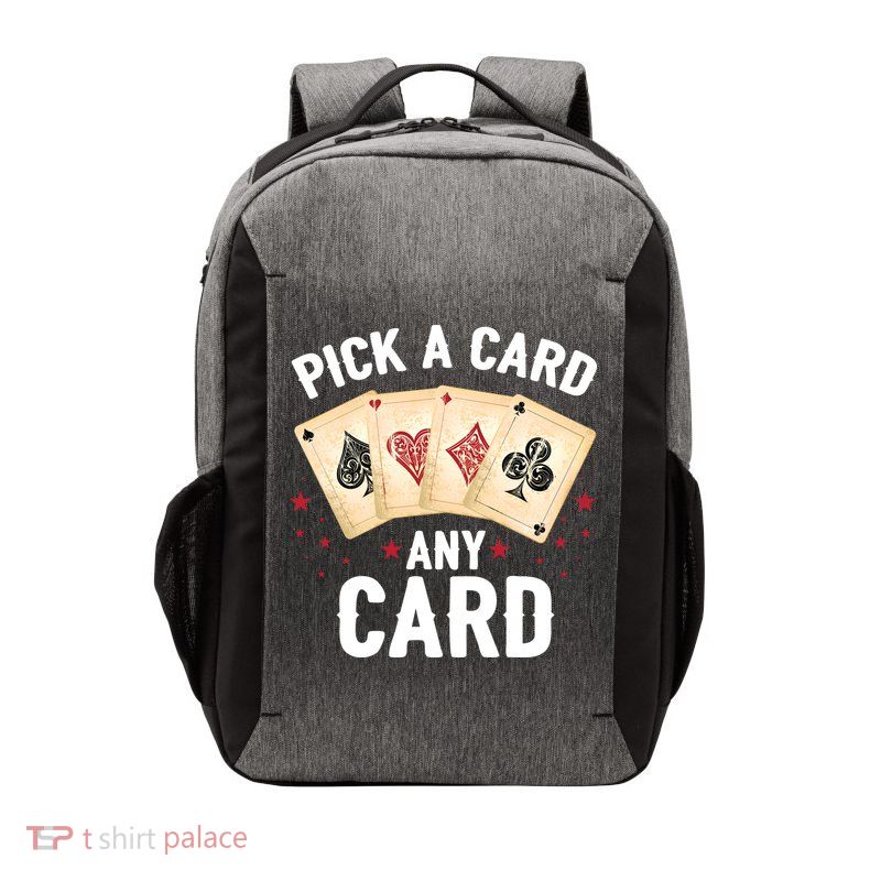 Magic Trick Pick A Card Any Card Magician Vector Backpack