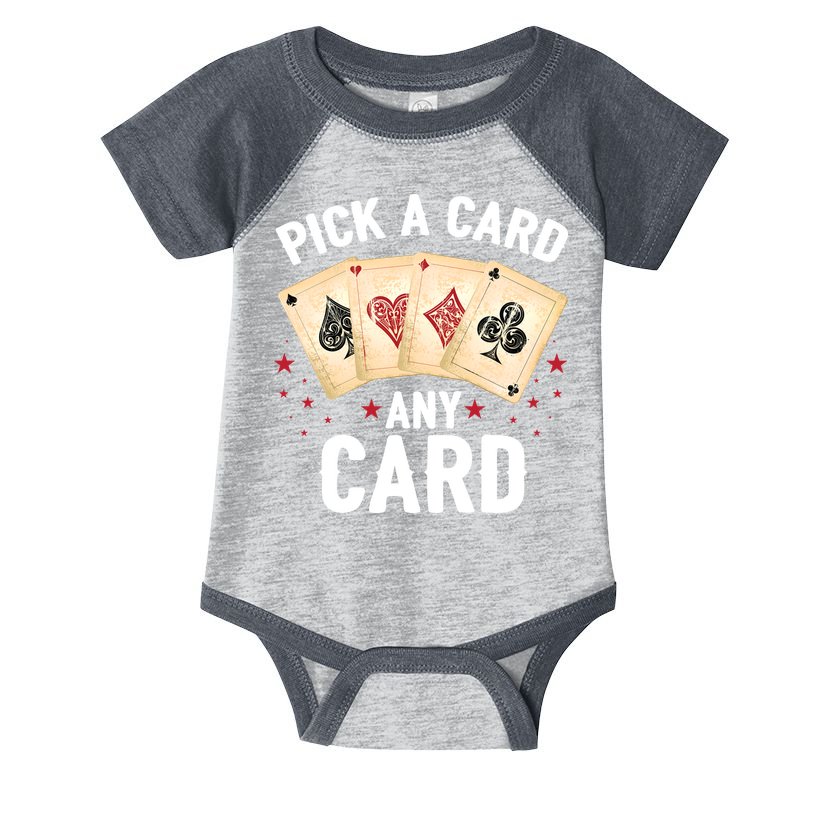 Magic Trick Pick A Card Any Card Magician Infant Baby Jersey Bodysuit