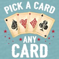 Magic Trick Pick A Card Any Card Magician Sueded Cloud Jersey T-Shirt