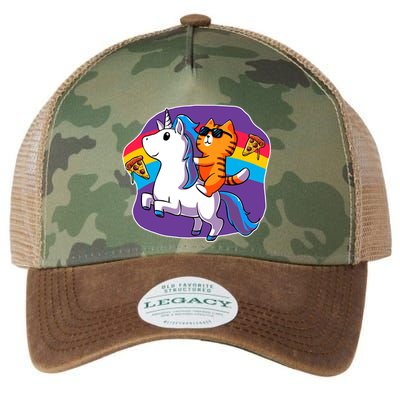 Magical Adventure Pizza Cat Unicorn Legacy Tie Dye Trucker Hat
