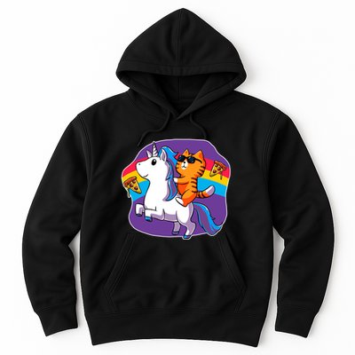 Magical Adventure Pizza Cat Unicorn Hoodie