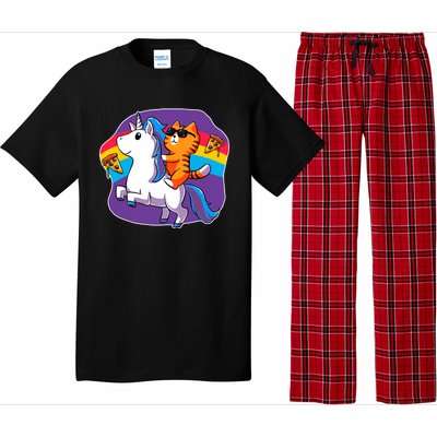 Magical Adventure Pizza Cat Unicorn Pajama Set