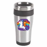 Magical Adventure Pizza Cat Unicorn 16oz Travel Tumbler