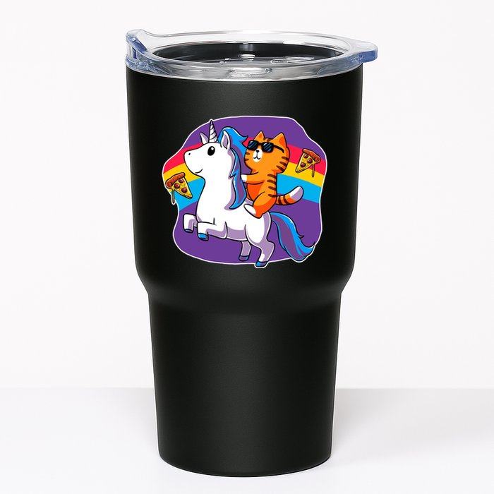 Magical Adventure Pizza Cat Unicorn Tumbler