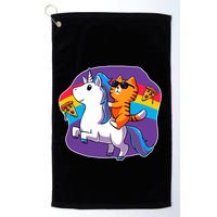 Magical Adventure Pizza Cat Unicorn Golf Towel