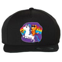 Magical Adventure Pizza Cat Unicorn Wool Snapback Cap