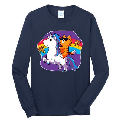 Magical Adventure Pizza Cat Unicorn Tall Long Sleeve T-Shirt