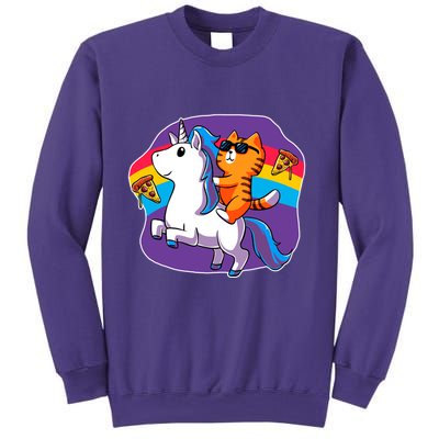Magical Adventure Pizza Cat Unicorn Sweatshirt