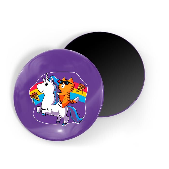 Magical Adventure Pizza Cat Unicorn Magnet