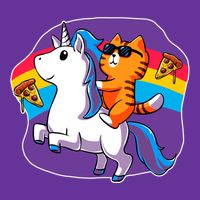 Magical Adventure Pizza Cat Unicorn Magnet