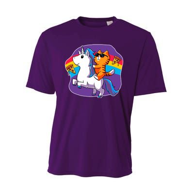 Magical Adventure Pizza Cat Unicorn Performance Sprint T-Shirt