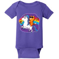 Magical Adventure Pizza Cat Unicorn Baby Bodysuit