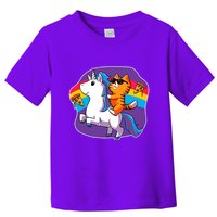 Magical Adventure Pizza Cat Unicorn Toddler T-Shirt