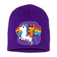 Magical Adventure Pizza Cat Unicorn Short Acrylic Beanie