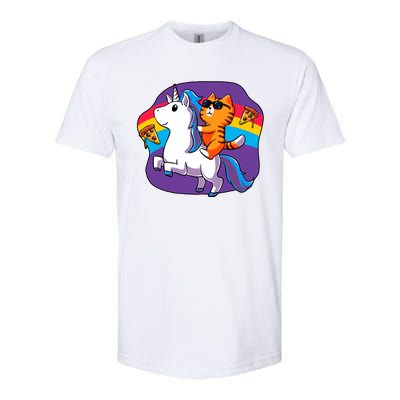 Magical Adventure Pizza Cat Unicorn Softstyle® CVC T-Shirt