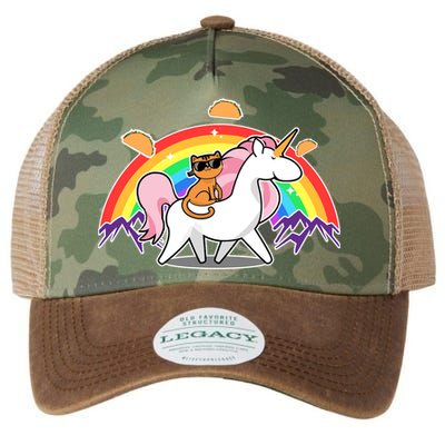 Magical Adventure Tacos Cat Unicorn Rainbow Legacy Tie Dye Trucker Hat