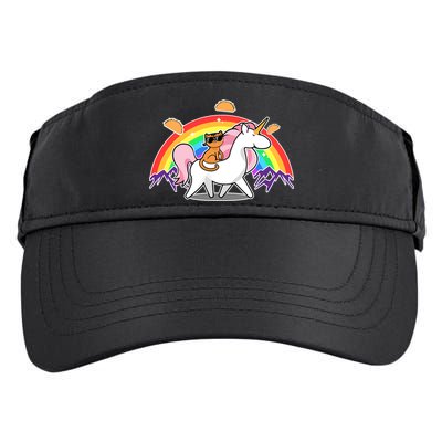 Magical Adventure Tacos Cat Unicorn Rainbow Adult Drive Performance Visor