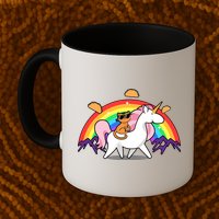 Magical Adventure Tacos Cat Unicorn Rainbow Mug