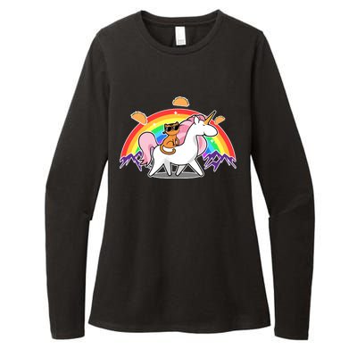 Magical Adventure Tacos Cat Unicorn Rainbow Womens CVC Long Sleeve Shirt