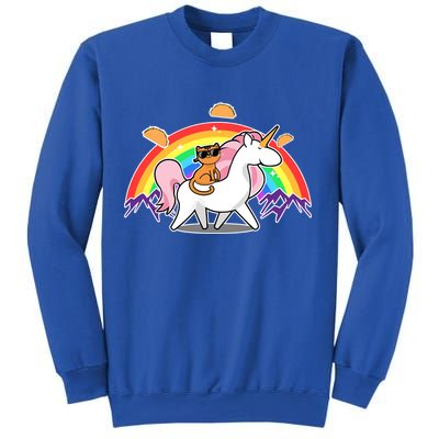 Magical Adventure Tacos Cat Unicorn Rainbow Sweatshirt