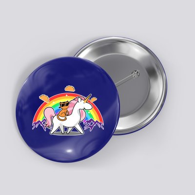 Magical Adventure Tacos Cat Unicorn Rainbow Button
